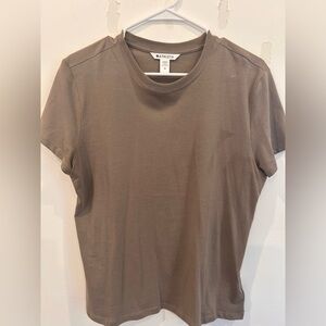 Athleta NEW without tags Favorite Classic Mortor Mushroom Cotton Tee